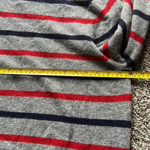 Grey Blue And Red Striped 346 Brooks Brothers Men's XL sweater - Picture 5 of 7